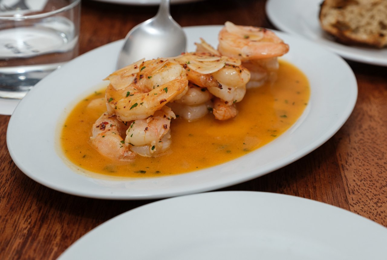 Crevetten mit Aji Amarillo Sauce